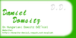 daniel domsitz business card